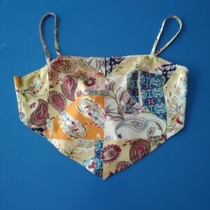 KatieJ NYC Handkerchief Cropped Top. Never Worn. Size Girl's XL